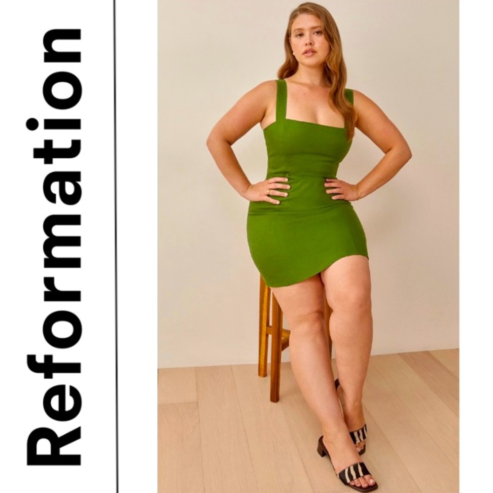 REFORMATION Brigitte Linen Dress - Size: 4